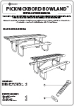 Picknickbord Bowland™ Installationsmanual