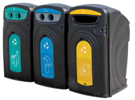 Nexus® 360-sortimentet av utomhusavfall och återvinningskärl - Glasdon