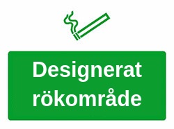Designerade rökområde