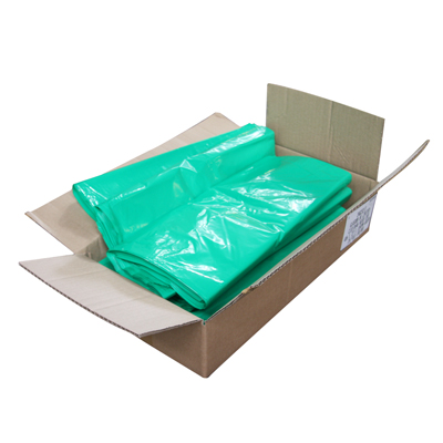 Vad är det här? Förpackning av 100 gröna sopsäckar (80L Behållare)