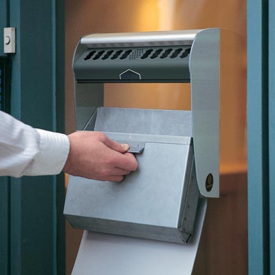 Askkopp för vägg Ashmount 3 liter - Sats för montering på glasytor