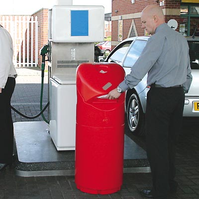 Papperskorg för bensinmackar Auto-Mate