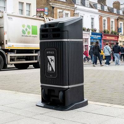 Glasdon Jubilee&trade; City 100 papperskorg Optimerad f&ouml;r att underl&auml;tta t&ouml;mningen
