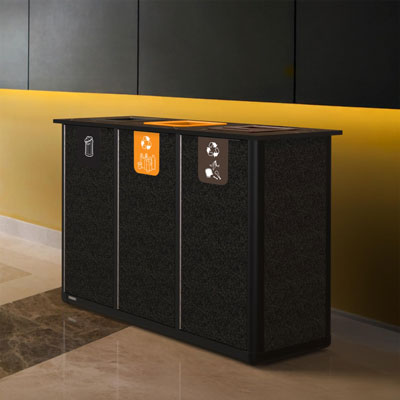 Origin&trade; Infinity Trio 210 liters &aring;tervinningsstation 3 avfallsfraktioner