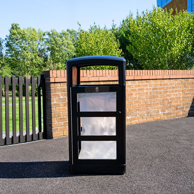 Transparenta återvinningskärl Origin™ Aspect 110 Innehåller återvunnet material