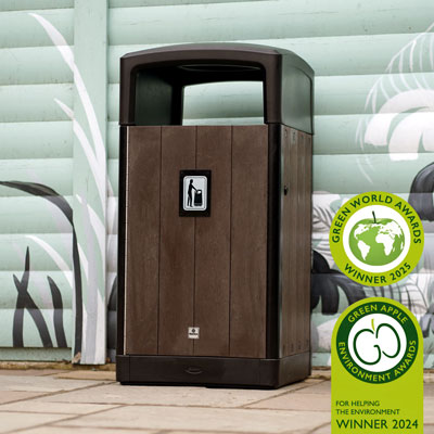 Papperskorg Origin&trade; Curve 110 Tillverkad av &aring;tervunnet material