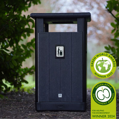 Papperskorg Origin&trade; Horizon 110 Tillverkad av &aring;tervunnet material