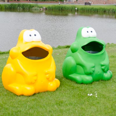 Papperskorg för barn - Groda Froggo™ Gul & Gron